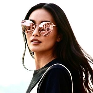 Michael Kors 1052  Gold Cat-Eye Sunglasses NWOT 57•16 140